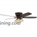 Honeywell Glen Alden 52-Inch Ceiling Fan with Sunset Shade Lights  Hugger/Flush Mount  Low Profile  Five Reversible Cimarron/Ironwood Blades  Oil-Rubbed Bronze - B00KGKF2VQ